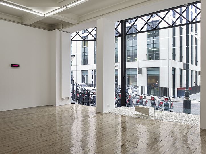 An Exhibition of the Duration of the Exhibition, 1969. Installation view, Absence of the Artist, Sprüth Magers, London 2015